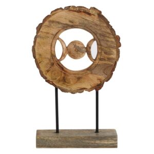Houten ornament triple moon
