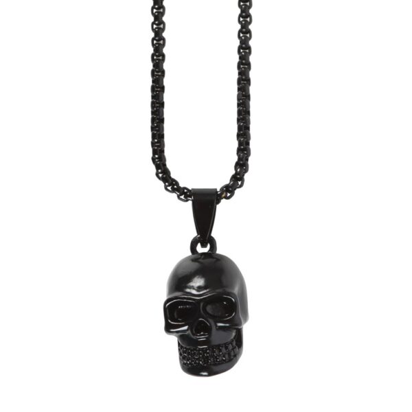 Obsidiaan schedel ketting - Afbeelding 3